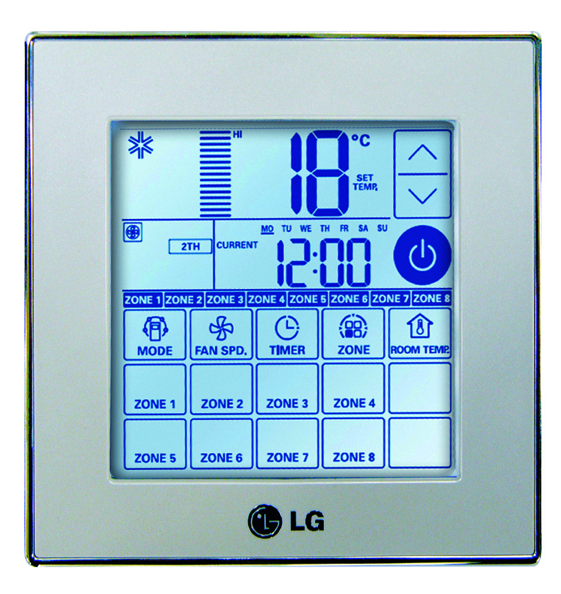 LG Brisbane Air Conditioner Installation PDRCUDC0 Deluxe Wall Controller