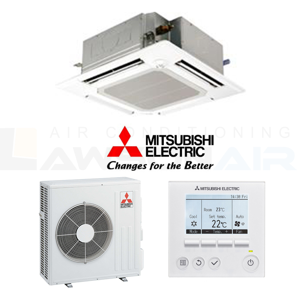 Mitsubishi Electric 7.1kW Wired PLAM71EAA.TH Cassette Air Conditioner Brisbane Sydney Installation