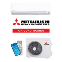Install Package - Mitsubishi Heavy (MHI) Bronte WiFi DXK24ZRA-WF1 7.1kW Wall Split Air Conditioning Package