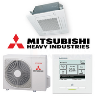 Mitsubishi Heavy Industries FDTC25ZSAVH1-RC-EXZ3A 2.5 kW Compact Ceiling Cassette System