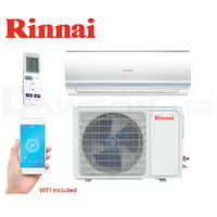 Rinnai HSNRA26 Hiwall D Series (Reverse Cycle) 2.6kW Inverter Split System