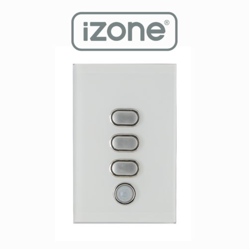 iZone Smart Home 3 Button iLight Switch - White