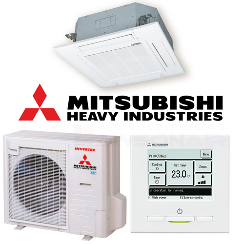 Mitsubishi Heavy Industries FDT100VNPWVH-RC-EXZ3A 10.0 kW Ceiling Cassette System [Colour: Black]