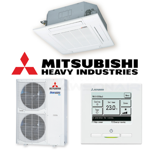 Mitsubishi Heavy Industries FDT140AVSXWVH-RC-EXZ3A 14.0 kW Ceiling Cassette System [Colour: Black]
