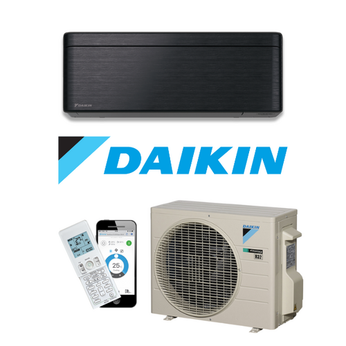 Daikin Zena 6.0kW FTXJ60T-K Wall Split Air Conditioning System Black