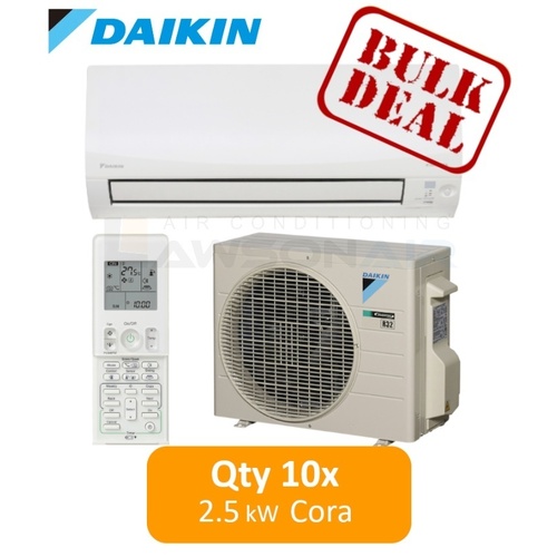 Bulk Buy Qty 10 - Daikin Cora FTXM25Q 2.5kW Wall Split System, Optional Wifi Adaptor