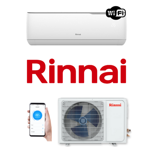 Rinnai 2.5kW HSNRT25B Wall Split Wifi Air Conditioning System