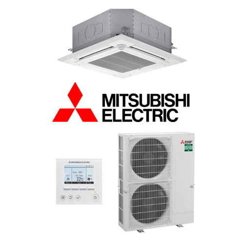 Mitsubishi Electric Cassette PLAZM125Y2MAKIT 12.5kW 3 Phase Power Inverter Air Conditioning System