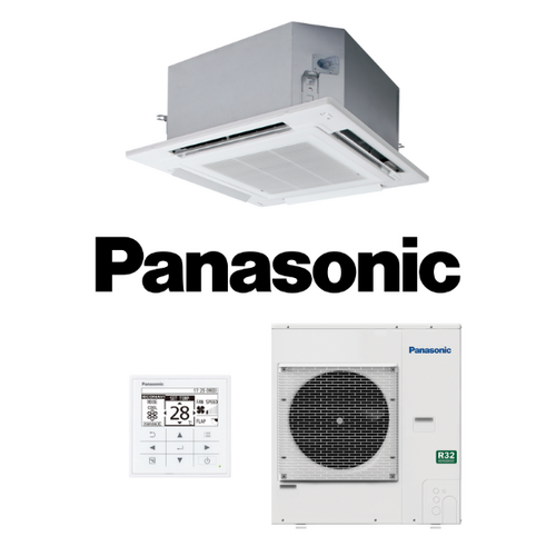 Panasonic S-1014PU3E/U-140PZ3R5 14.0kW Cassette 1 Phase Single Fan R32 Air Conditioning System